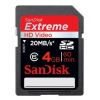 Флеш карта SDHC 4Gb Extreme HD Video Photo & Video 20MB/s SanDisk (SDSDRX3-4096-E21)