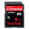 Флеш карта SDHC 8Gb  Extreme III 200x SanDisk (SDSDX3-008G-E31)