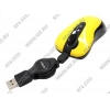 A4-Tech Optical Mouse <K4-61X-Yellow(4)> (RTL) USB 5btn+Roll, уменьшенная