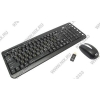 BTC Wireless Keyboard+Mouse 6309ARF III (Кл-ра, М/Мед,USB+Мышь 3кн,Roll,USB)