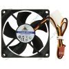 Вентилятор GlacialTech "SilentBlade II GT8025-BDLA1" d80мм, 1700об./мин., на шарикоподшипнике (питание от мат.платы и разъёма питания ATA HDD) (oem)