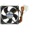 Вентилятор GlacialTech "SilentBlade II GT8025-EDLA1" d80мм, 1700об./мин. (питание от мат.платы и разъёма питания ATA HDD) (oem)