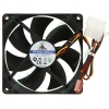 Вентилятор GlacialTech "SilentBlade II GT9225-EDLA1" d90мм, 1600об./мин. (питание от мат.платы и разъёма питания ATA HDD) (oem)