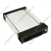 Съемный контейнер Agestar "AMR1-SATA(KW)-1F-BLACK SR1A" для 3.5" SATA HDD, 1вент., замок, алюминиевый, черный (SATA) 