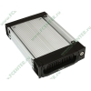 Съемный контейнер Agestar "AMR1-SATA(KW)-3F-BLACK SR1A" для 3.5" SATA HDD, 3вент., замок, алюминиевый, черный (SATA) 