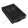 Съемный контейнер Agestar "MR3-SATA(K)-1F-BLACK" для 3.5" SATA HDD, замок, 1вент., черный (SATA) 