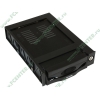 Съемный контейнер Agestar "MR3-SATA(KW)-1F-BLACK SR3P" для 3.5" SATA HDD, замок, 1вент., черный (SATA) 
