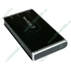 Контейнер Vantec "NST-360SU-BK" для 3.5" SATA HDD, алюминиевый, черный (USB2.0, e-SATA) 