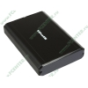 Контейнер VIPowER "VPAS-35118P-B-E" для 3.5" SATA HDD, алюминиевый, черный (USB2.0, e-SATA) 