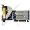 Видеокарта AGP 512МБ Zotac "GeForce 6200" ZT-62AAH2N-HSL (GeForce 6200, 64бит DDR2, D-Sub, DVI, TV) (ret)