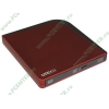 Привод DVD±RW 8x8x8xDVD/24x24x24xCD LITE-ON "eSAU108-76", внешний, красный (USB2.0) (ret)