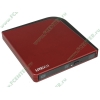 Привод DVD±RW 8x8x8xDVD/24x24x24xCD LITE-ON "eSAU108-124", внешний, красный (USB2.0) (ret)