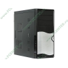 Корпус Miditower Superpower "3343-A11", ATX, черно-серебр. (450Вт) 