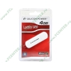Накопитель USB flash 4ГБ Silicon Power "LuxMini 320" SP004GBUF2320V1W, белый (USB2.0) 