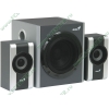 Акустическая система 2.1 Genius "SW-HF2.1 1200" сабвуфер 12Вт, сателлиты 2x9Вт, черно-серебр. (ret)