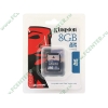 Карта памяти 8ГБ Kingston "SD4/8GB" SecureDigital Card HC Class4 