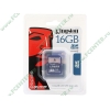 Карта памяти 16ГБ Kingston "SD4/16GB" SecureDigital Card HC Class4 