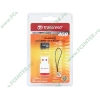 Карта памяти 4ГБ Transcend "TS4GUSDHC2-P3" Micro SecureDigital Card HC Class2 + адаптер USB 