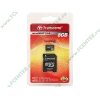 Карта памяти 8ГБ Transcend "TS8GUSDHC2" Micro SecureDigital Card HC Class2 + адаптер 