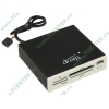Устройство чтения карт памяти CF/MD/SM/XD/MMC/SD/MS Acorp "CRIP200-W" ver.5.0, в 3.5" отсек, доп. порт USB2.0, белый (USB2.0) (oem)