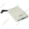 Устройство чтения карт памяти CF/MD/MMC/SDHC/MicroSD/MS/MS Duo Microsonic "CR09", в 3.5" отсек, доп. порт USB, серебр. (USB2.0) (oem)