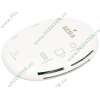 Устройство чтения карт памяти CF/MMC/SDHC/microSD/MS Samsung "Sema Q2", внешн., 3 доп. порта USB, белый (USB2.0) (ret)