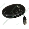 Устройство чтения карт памяти CF/MMC/SDHC/microSD/MS Samsung "Sema Q2", внешн., 3 доп. порта USB, черный (USB2.0) (ret)