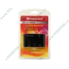 Устройство чтения карт памяти CF/MMC/SDHC/microSDHC/MS/M2 Transcend "TS-RDP8K", внешн., черный (USB2.0) (ret)