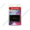 Устройство чтения карт памяти MMC/SDHC/microSDHC/MS/M2 Transcend "TS-RDP7K", внешн., 3 доп. порта USB, черный (USB2.0) (ret)