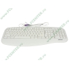 Клавиатура A4Tech "KLS-30", 104кн., белый (PS/2) (ret)