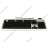 Клавиатура A4Tech "KBS-720", 104кн., чёрно-серебр. (USB) (ret)