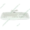 Клавиатура Delux "DLK-7008U", 104кн., белый (USB) (oem)