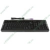 Клавиатура Delux "Slim DLK-5015", 102+15кн., черно-серебр. (PS/2) (ret)