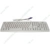 Клавиатура Genius "KB-06XE", 104+1кн., белый (PS/2) (oem)