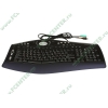 Клавиатура Genius "ErgoMedia 700", 105+31кн.+скр., эрг., черно-синий (USB) (ret)