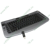 Клавиатура Sven "Wireless 9004", 86+20кн.+скр.+оптич.трекбол, беспров., серо.-черный (USB) 