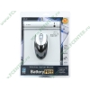 "Мышь" A4Tech "Battery Free NB-40" оптич., беспров., 2кн.+скр., черно-серебр. + коврик (USB) (ret)