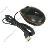 "Мышь" Logitech "LS1 Laser Mouse" 910-000864 лазерн., 2кн.+скр., черно-оранж. (USB) (ret)