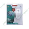 "Мышь" Logitech "V470 Cordless Laser Mouse for Notebooks" лазерн., беспров., 2кн.+скр., бело-серебр., без приемника (Bluetooth) (ret)