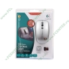 "Мышь" Logitech "V550 Nano Cordless Laser Mouse for Notebook" 910-000891 лазерн., беспров., 3кн.+скр., серебр.-черный (USB) (ret)