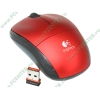 "Мышь" Logitech "Wireless Mouse M215" 910-001555, оптич., беспров., 2кн.+скр., красно-черный (USB) (ret)