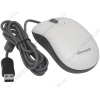 "Мышь" Microsoft "Basic Optical Mouse" оптич., 2кн.+скр., бело-черный (USB) (oem)