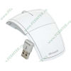"Мышь" Microsoft "Wireless Arc Mouse" ZJA-00048 лазерн., беспров., 3кн.+скр., бело-серый (USB) (ret)