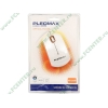 "Мышь" Samsung "Pleomax MO-200W" оптич., 2кн.+скр., бело-оранжевый (USB) (ret)
