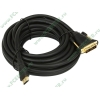 Кабель-переходник DVI-D Single Link<->HDMI Gembird "CC-HDMI-DVI-7.5M", с позолоченными контактами (7.5м) 