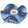 Разветвитель 4 порта USB2.0 Konoos "Волна UK-03", внешн. (ret)