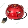 Разветвитель 4 порта USB2.0 Konoos "НЛО UK-04", внешн. (ret)