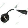 Кабель-переходник питания Powercom IEC->EURO (0.1м) (oem)