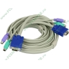 Кабель для переключателя TRENDnet "TK-C10" 2xPS/2 (M/M) / VGA (M/M) (3.0м) 
