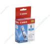 Картридж Canon "BCI-6C Cyan" (голубой) для iP3000/4000/5000/6000/8500/i560/i990/i9950 i865/905D/950/965/9100/S800/900/S9000/BJC-8200 